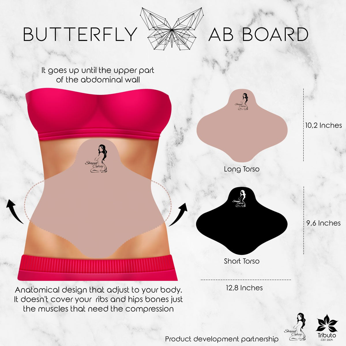 AB Board Butterfly - Cheeky  Abdominal Compression Board