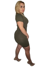 Load image into Gallery viewer, Jumpsuit Integrated Faja (Short Sleeves/Mid-Thigh)