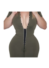 Load image into Gallery viewer, Jumpsuit Integrated Faja (Short Sleeves/Mid-Thigh)