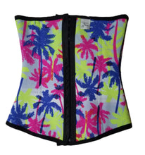 Load image into Gallery viewer, Silhouette Latex Cincher- Miami Palms